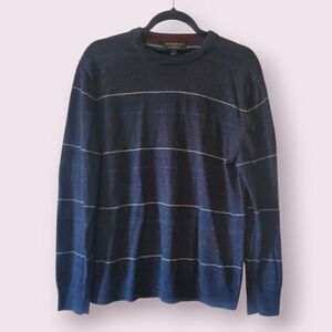 Banana Republic Sweater Men's Large Crewneck Pullover 100% Merino Wool | EUC